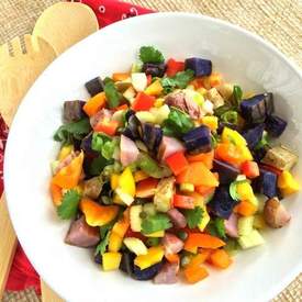 Grilled Rainbow Potato Salad