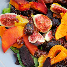Warm Autumn Salad With A Fig Twist.