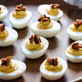 Butternut Squash & Bacon Deviled Eggs