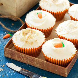 Carrot, Coconut & Spelt Cupcakes